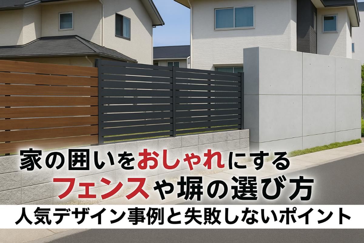 家の囲いをおしゃれにするフェンスや塀の選び方と費用相場！人気デザイン事例と失敗しないポイント | コラム | 飯塚市にある外構・造園業者をお ...