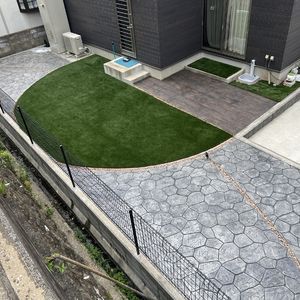 飯塚市でコンクリートスタンプをするなら庭喜屋へ